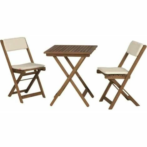 SIENA GARDEN Almeria Balkonmöbelset, 3 Tlg. Gestell Und Fläche Akazienholz FSC®-Mix Natur, Inkl. Sitz- Und Rückenkissen 3 SIENA GARDEN Almeria Balkonmöbelset, 3 Tlg. Gestell Und Fläche Akazienholz FSC®-Mix Natur, Inkl. Sitz- Und Rückenkissen