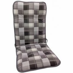 Siena Garden Auflage Mirach Karo Grau 109x46cm Polsterauflage Niederlehner