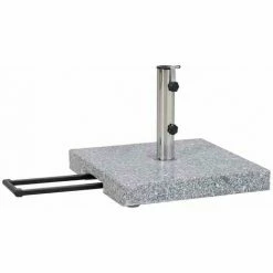 SIENA GARDEN Granitständer Trolley 45 Kg Eckig Mit Tolley-Auszug Und Rollen