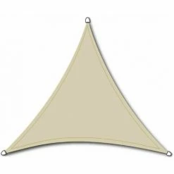 SIENA GARDEN Solino Sonnensegel Ecru 180g/m² HDPE, 3-eckig, 3,6x3,6x3,6m