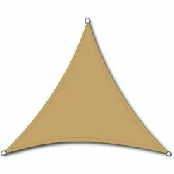SIENA GARDEN Solino Sonnensegel Sand 180g/m² HDPE, 3-eckig, 5x5x5m