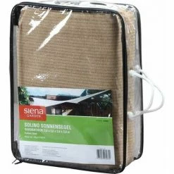 SIENA GARDEN Solino Sonnensegel Sand 180g/m² HDPE, Quadratisch, 3,6x3,6m -SIENA GARDEN Shop 45811460 3