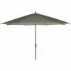 SIENA GARDEN Avio Mittelstockschirm Anthrazit/olive Ø 350cm Gestell Alu Anthrazit, Streben Stahl, Bezug 100% Polyester, 220g/m² Olive, Lichtschutzfaktor UPF 50+ -SIENA GARDEN Shop 46175609 1