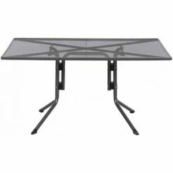 SIENA GARDEN Elda Plus Dining Tisch 140x90x71 Cm Gestell Stahl Eisengrau, Tischplatte Streckmetall Eisengrau -SIENA GARDEN Shop 50273197 4