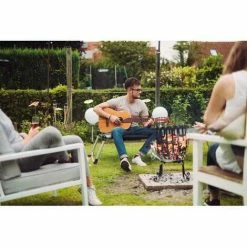 SIENA GARDEN Feuerkorb Druma, Stahl Schwarz, Inklusive Bodenplatte Ø 43 X 63 Cm -SIENA GARDEN Shop 50329129 2