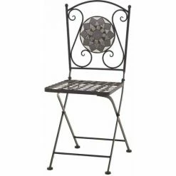 SIENA GARDEN Como Klappstuhl Stahl Mit Mosaikoptik