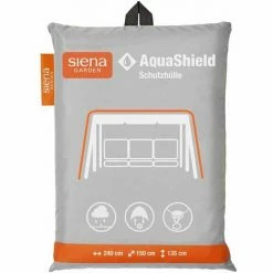 SIENA GARDEN AquaShield Schaukelhülle 240x150xH135 Cm Hellgrau, 100% Polyester