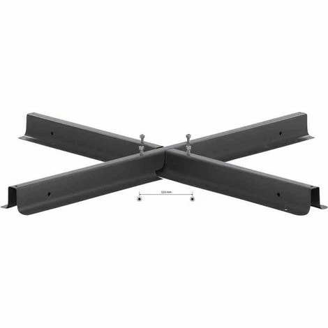 SIENA GARDEN Stahlkreuz Für Schirme Schwarz 3 SIENA GARDEN Stahlkreuz Für Schirme Schwarz