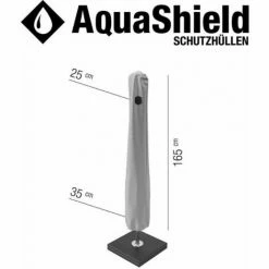 SIENA GARDEN AquaShield Schirmhülle 25/35x165 Cm Hellgrau, 100% Polyester -SIENA GARDEN Shop 50329220 4