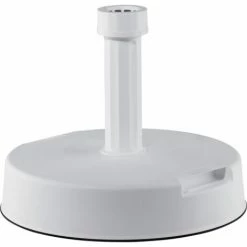 SIENA GARDEN Betonständer 30 Kg Rund, Weiß Kunststoffrohr 19-54 Mm, Mit Handmulden