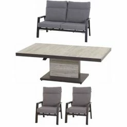 Siena Garden Valencia 4-teiliges Set Loungegruppe Komplettset Gartengarnitur Loungesofa -SIENA GARDEN Shop 51414465 5