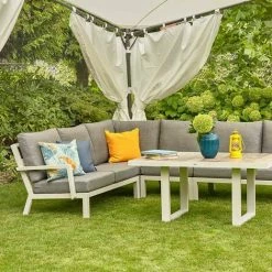 SIENA GARDEN Berlino Pavillon 400x400 Cm Gestell Aus Stahl, Anthrazit, Bezug Aus Polyester, 250g/m² In Weiß -SIENA GARDEN Shop 53912265 5