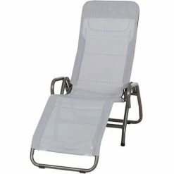 Titelseite 3 SIENA GARDEN Bäderliege 'Bito', Anthrazit, Textilgewebe In Hellgrau