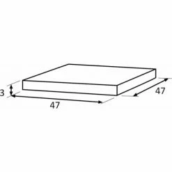 SIENA GARDEN CENTAURI Sitzkissen/Hockerauflage Dessin Uni Anthrazit, 100% Polyester -SIENA GARDEN Shop 57911372 4