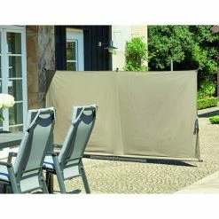 Siena Garden Sichtschutz Ben 150x280 Cm Taupe, Gestell Aus Stahl, Anthrazit, Bezug Aus Polyester, 250g/m² In Taupe