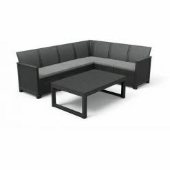 Siena Garden Amea Eck-Loungeset Amea Graphit 4055938897655 Eck-loungeset Siena Eck-loungeset Graphit Graphit