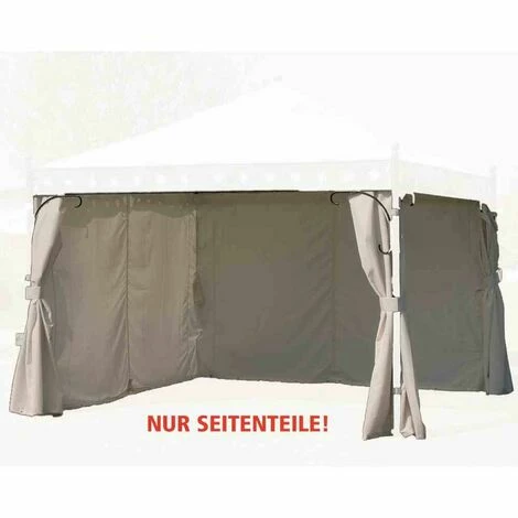 SIENA GARDEN Seitenteile Zu Pavillon Korfu 3,5x3,5 M, Natur, 4er Set Bezug Aus Polyester, 160g/m² In Natur, 4 Stück 5 SIENA GARDEN Seitenteile Zu Pavillon Korfu 3,5x3,5 M, Natur, 4er Set Bezug Aus Polyester, 160g/m² In Natur, 4 Stück – Bild 3