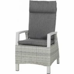 SIENA GARDEN Corido Dining Sessel Gestell Alu Ice Grey, Inkl. Sitz- Und Rückenkissen Stone Grey